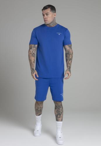 SikSilk Set T-Shirt and Shorts Set in Blue - blau (Grösse: M) von SikSilk
