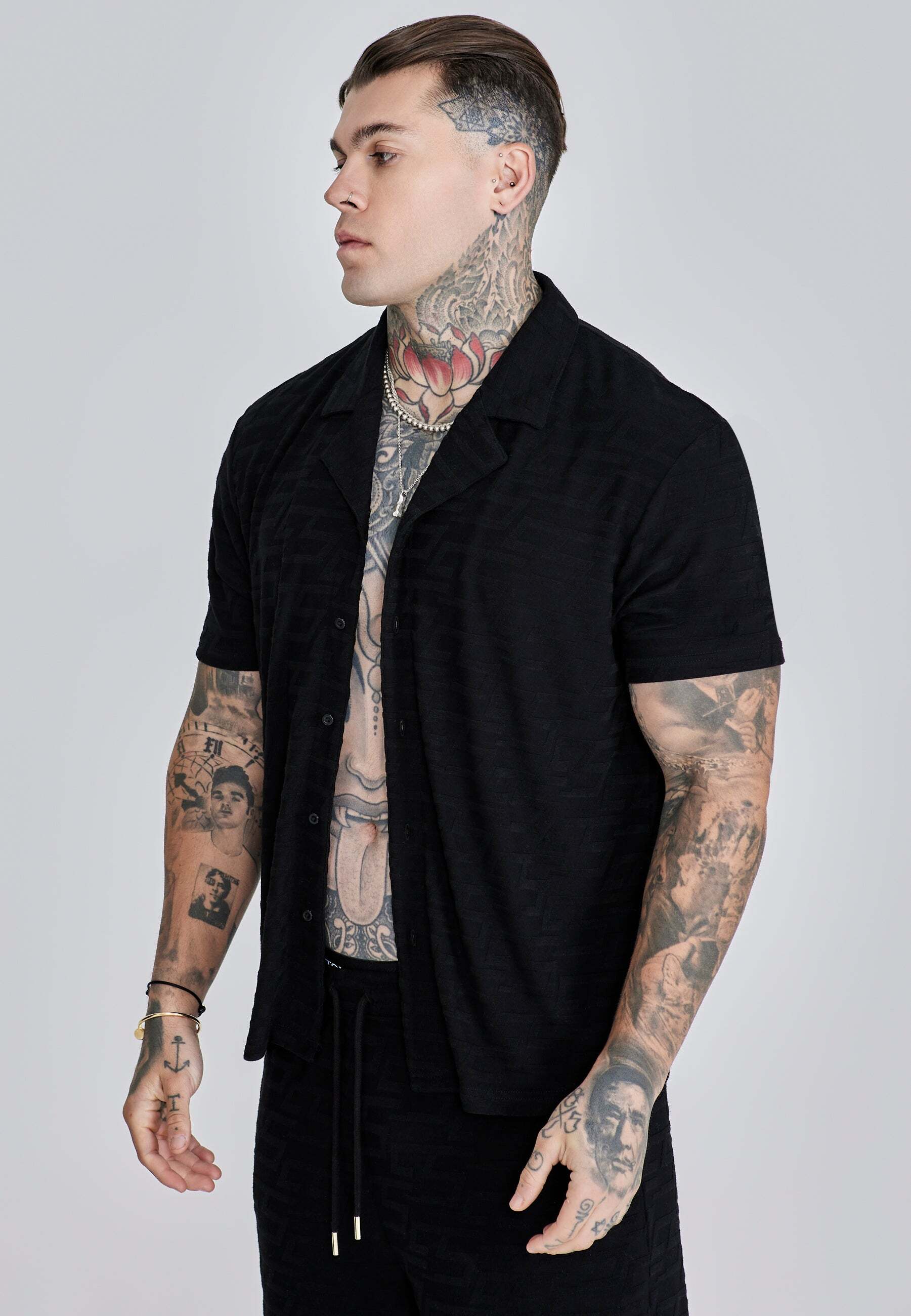 Siksilk Kurzarmhemd »Siksilk Kurzarmhemd Towelling Shirt« von SikSilk