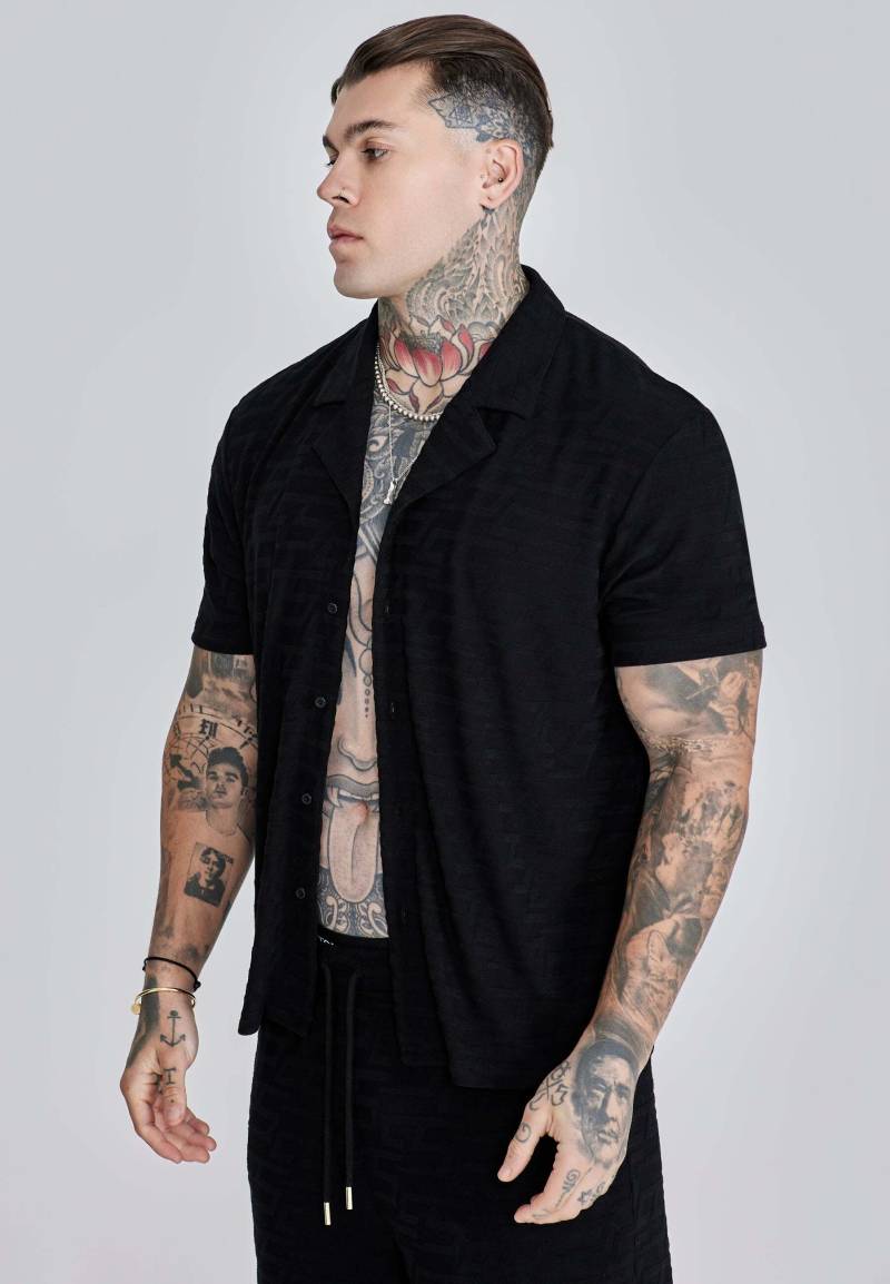 Siksilk Kurzarmhemd »Siksilk Kurzarmhemd Towelling Shirt« von SikSilk
