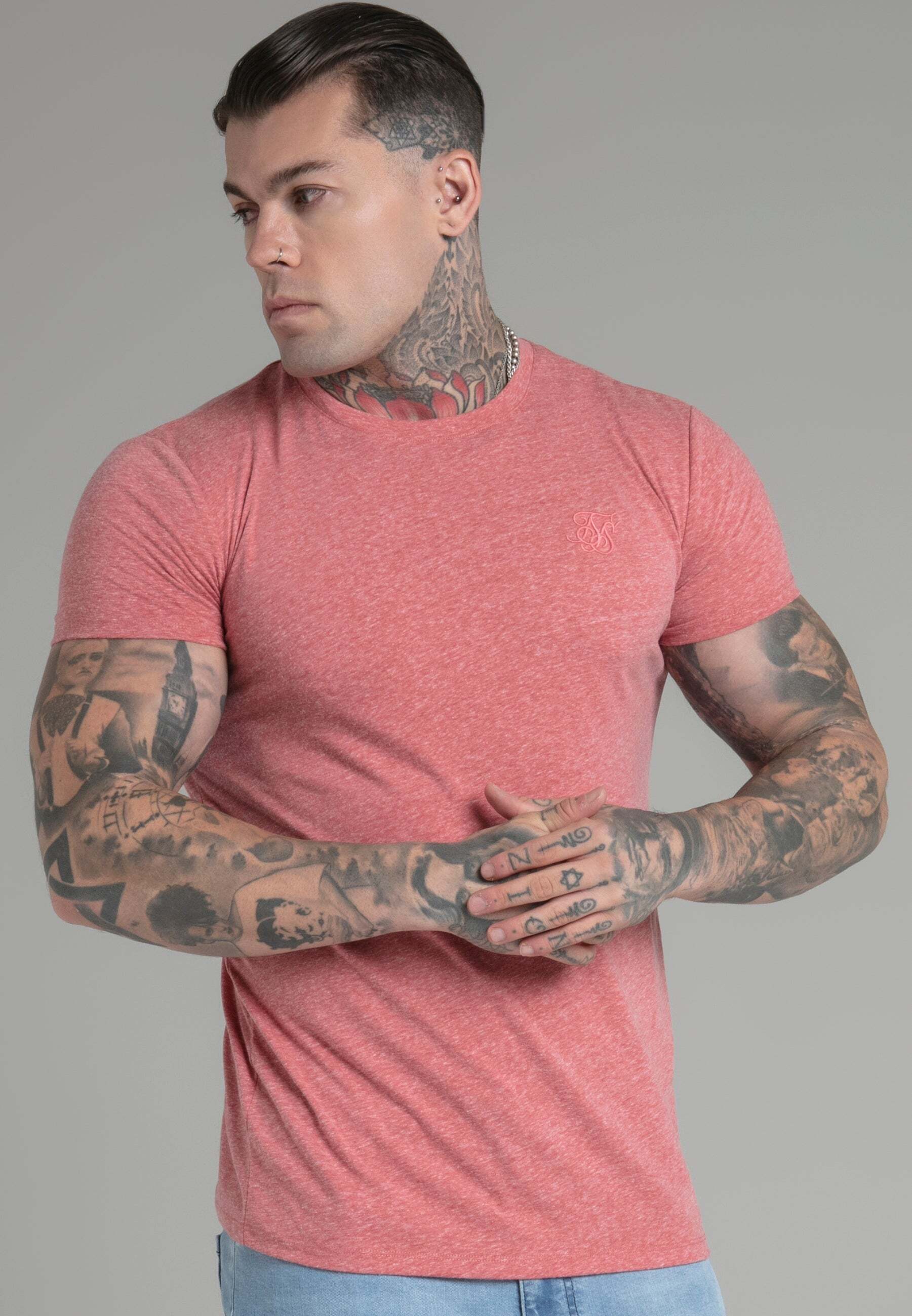 Siksilk T-Shirt »Siksilk T-Shirt Marl T-Shirt in Orange« Siksilk T-Shirt »Siksilk T-Shirt Marl T-Shirt in Orange« von Siksilk