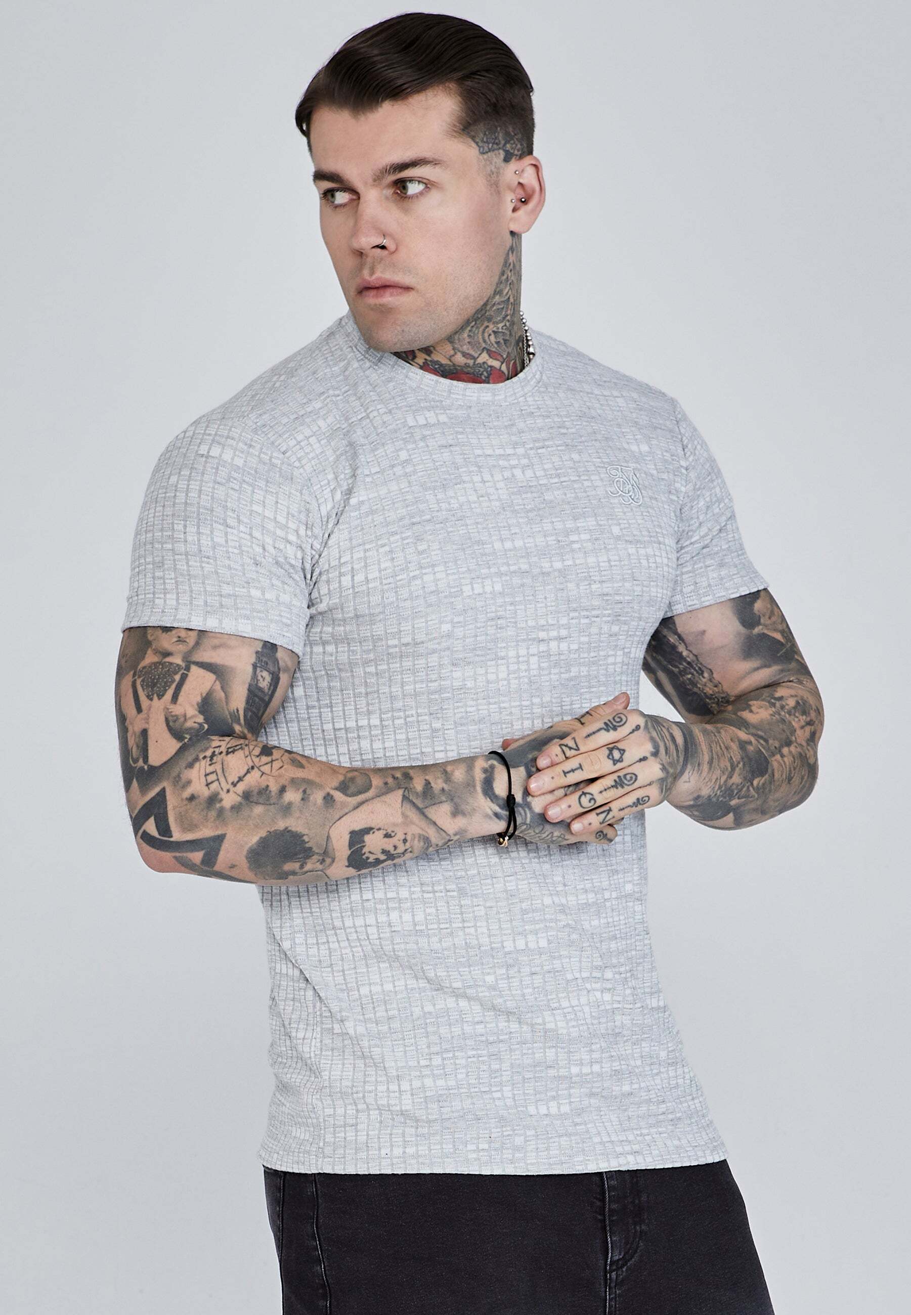 Siksilk T-Shirt »Siksilk T-Shirt Rib Knit T-Shirt« Siksilk T-Shirt »Siksilk T-Shirt Rib Knit T-Shirt« von Siksilk