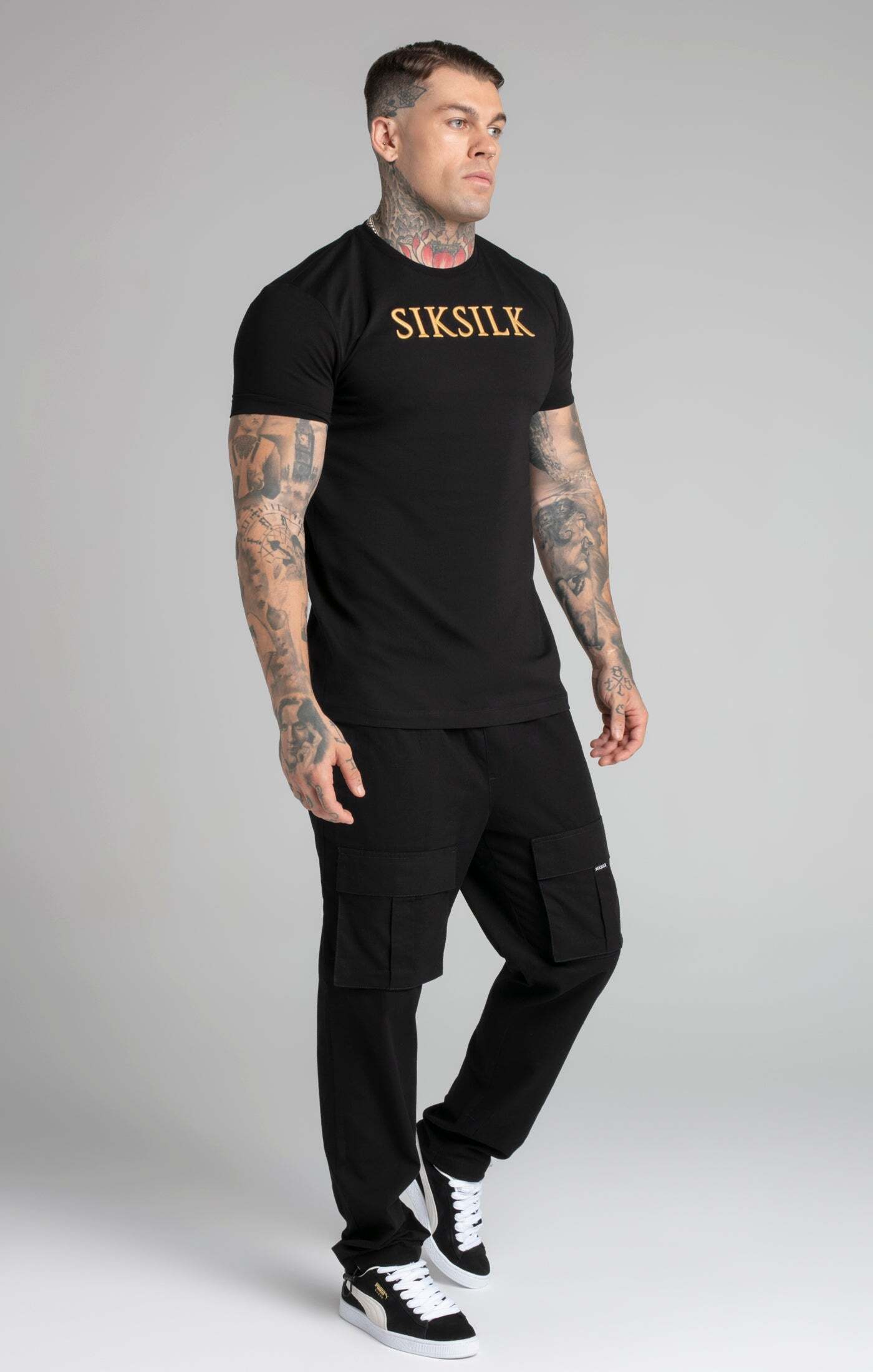 Siksilk T-Shirt »T-Shirts Muscle Fit T-Shirt« von Siksilk