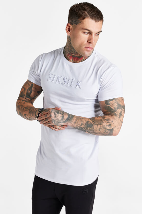 Siksilk T-Shirt | White | Herren  | L von Siksilk