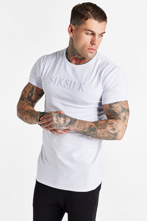 Siksilk T-Shirt | White | Herren  | M von Siksilk