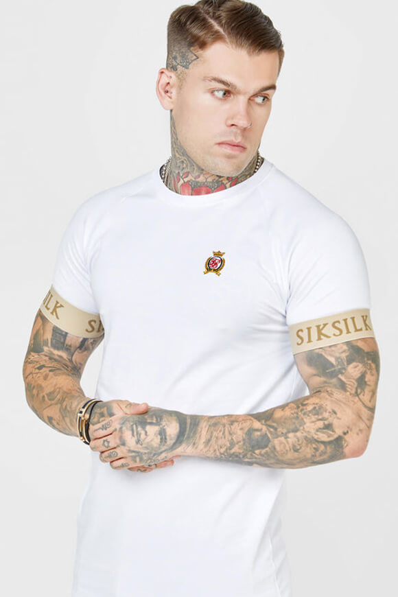 Siksilk T-Shirt | White | Herren  | S von Siksilk
