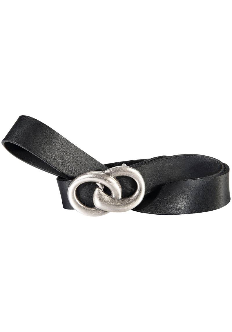 Silberfarbengift Koppelgürtel, Geschlungene Schliesse im Antik-Look von Silbergift