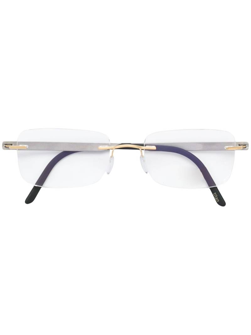 Silhouette rimless glasses - Metallic von Silhouette
