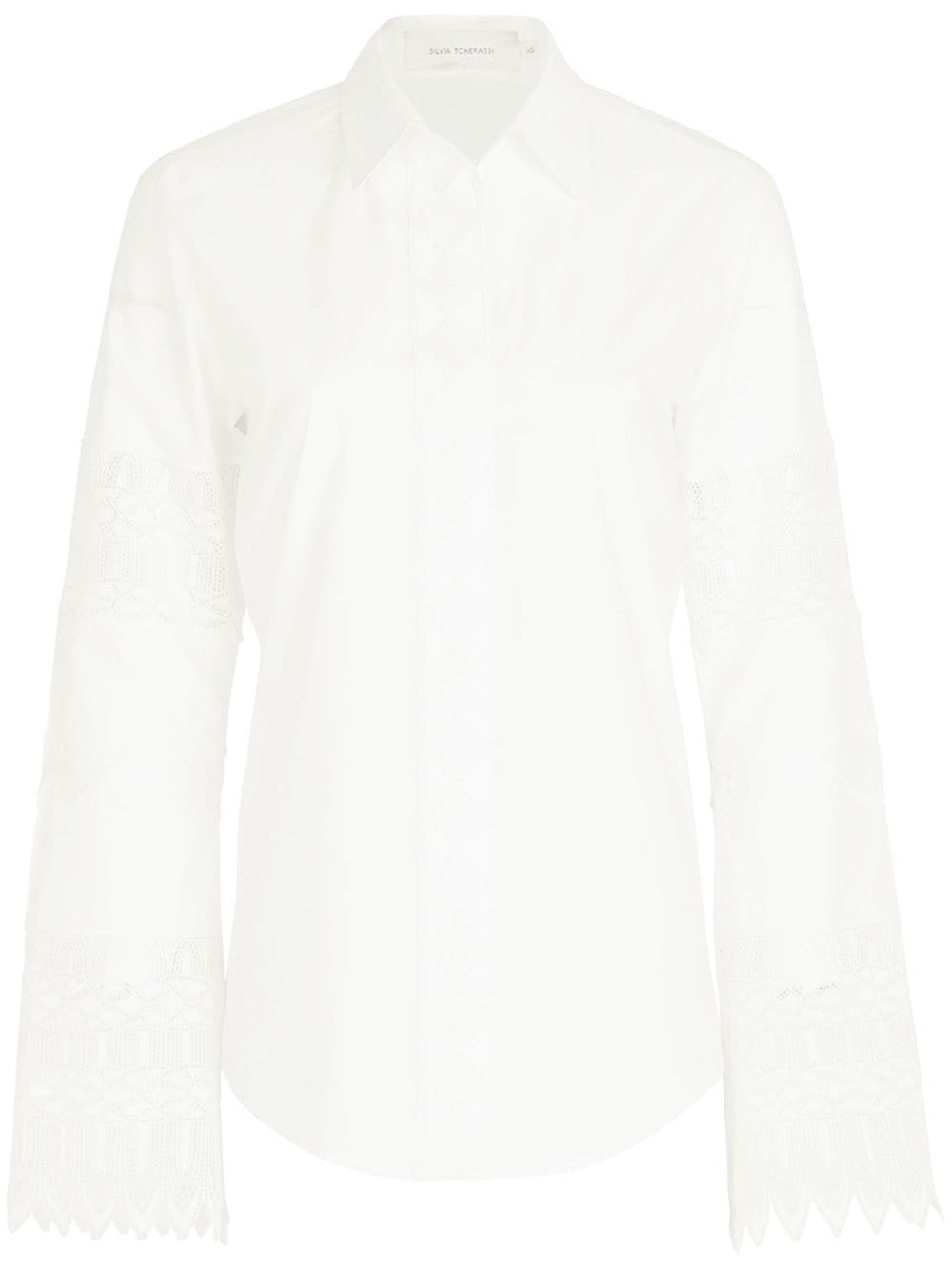 Silvia Tcherassi Aspasia organic-cotton blouse - Neutrals von Silvia Tcherassi