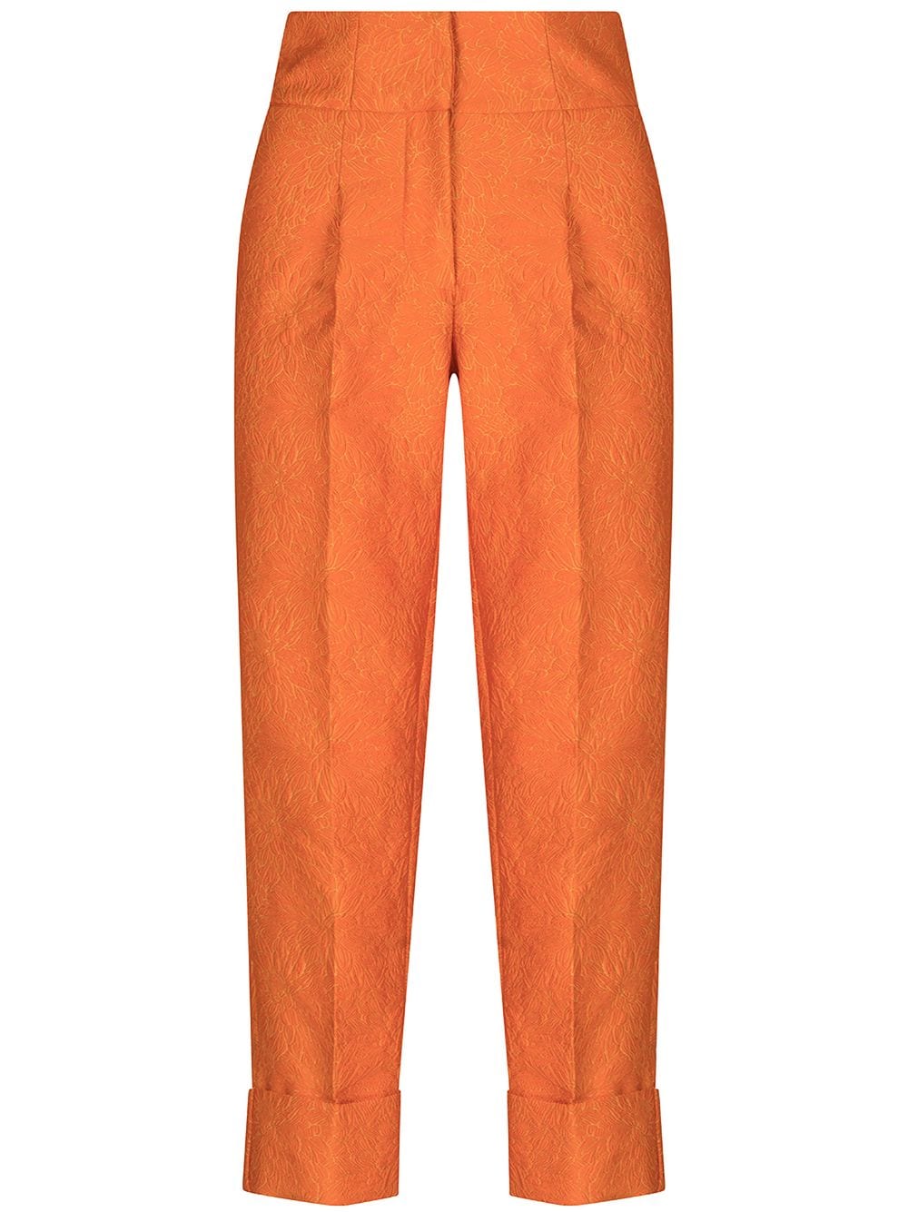 Silvia Tcherassi Moad jacquard cropped trousers - Orange von Silvia Tcherassi