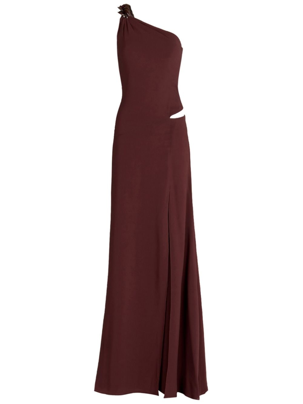 Silvia Tcherassi Nix one-shoulder maxi dress - Brown von Silvia Tcherassi