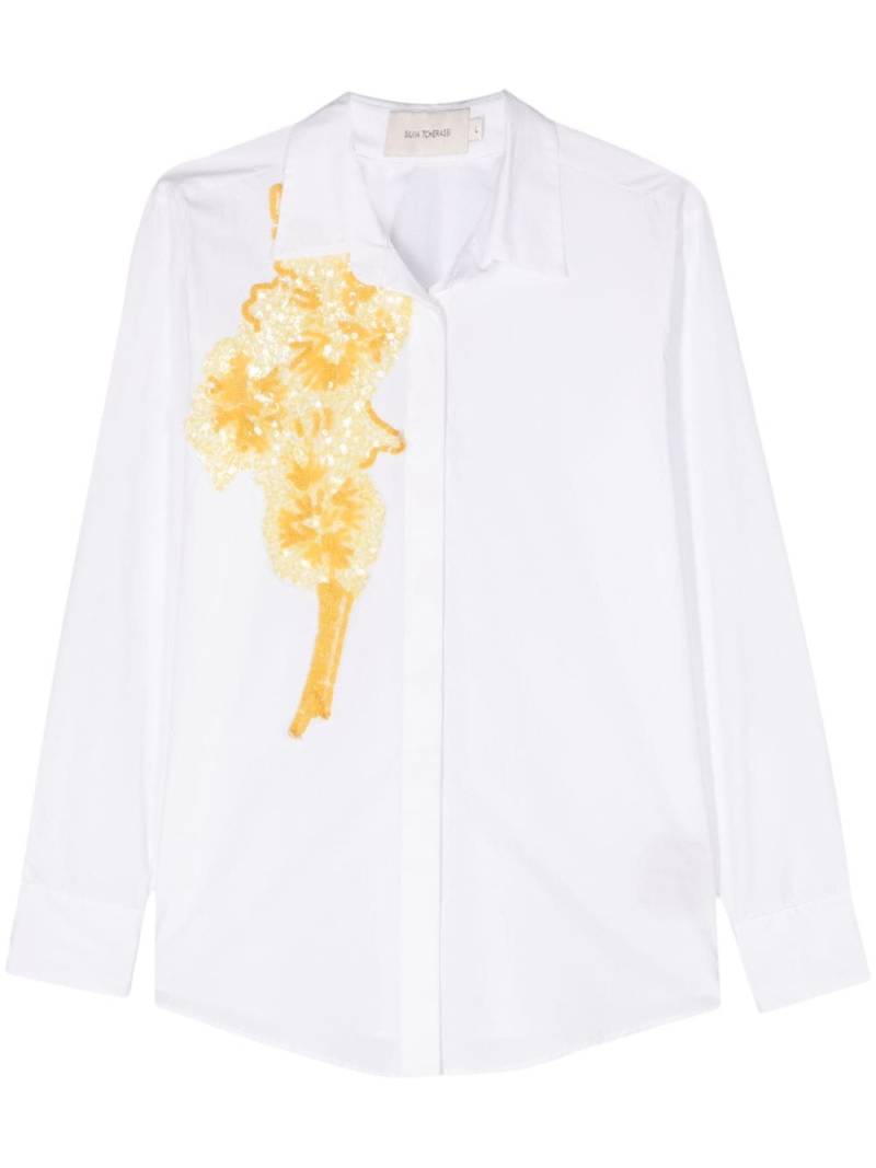 Silvia Tcherassi Rimini sequin-embellished shirt - White von Silvia Tcherassi