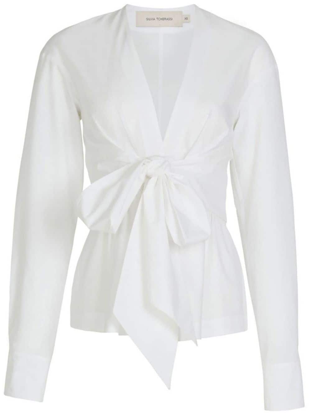 Silvia Tcherassi Saanvi linen blouse - White von Silvia Tcherassi