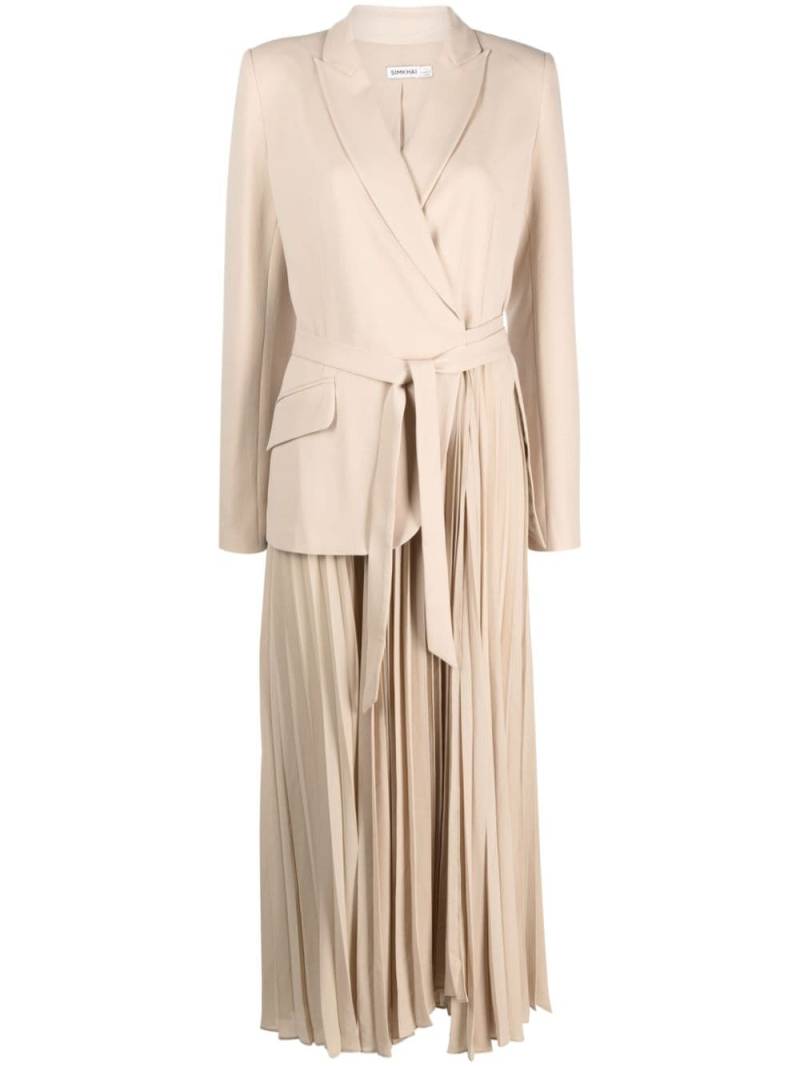 Simkhai Ambretta blazer-style midi dress - Neutrals von Simkhai