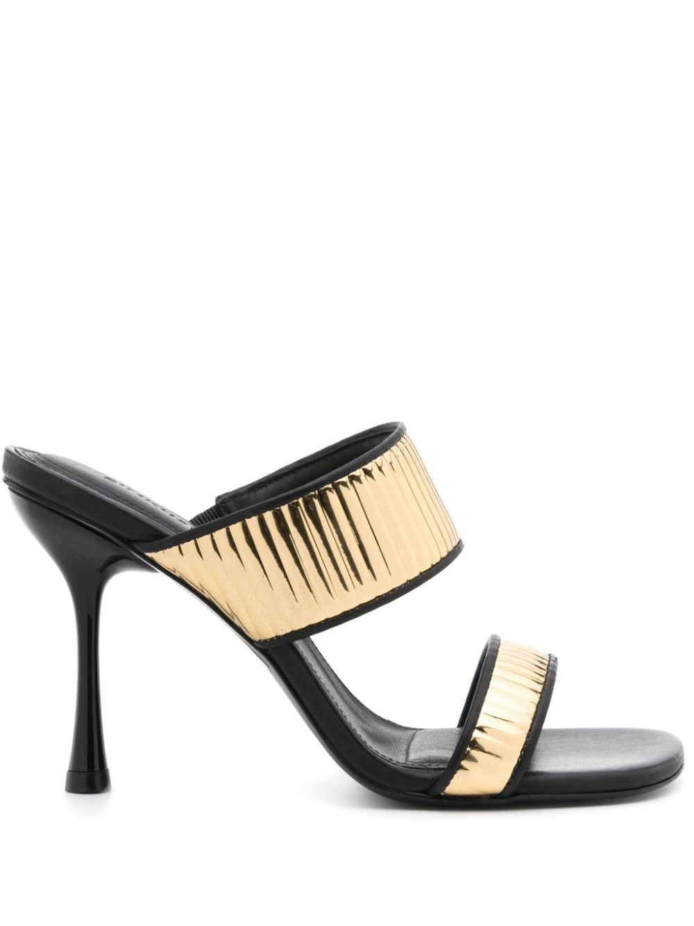 Simkhai Carter ribbed leather mules - Gold von Simkhai