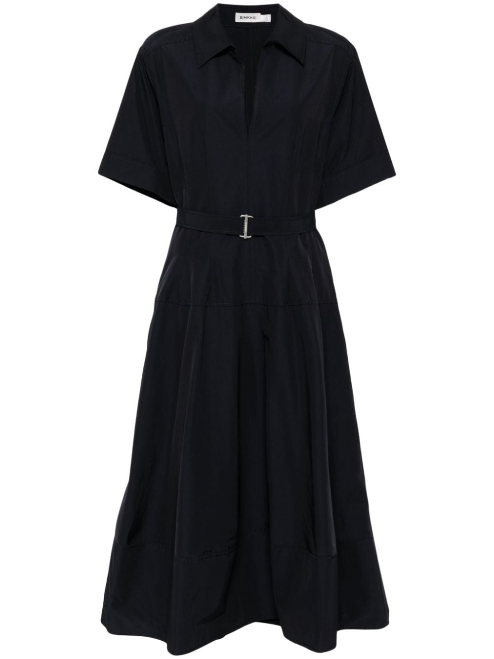 Simkhai Deanna belted midi dress - Black von Simkhai