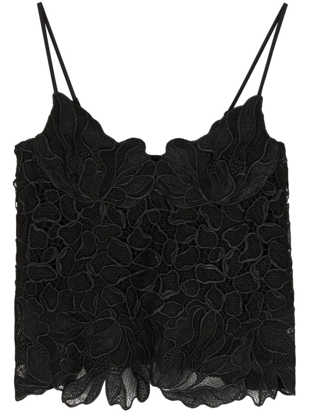 Simkhai Eliana Cami lace top - Black von Simkhai