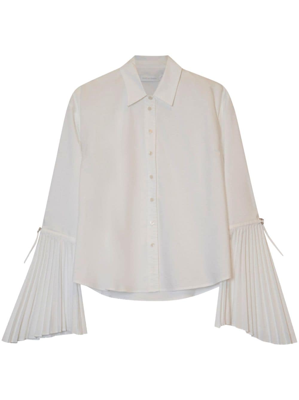 Simkhai Jordy pleat-detailing shirt - White von Simkhai