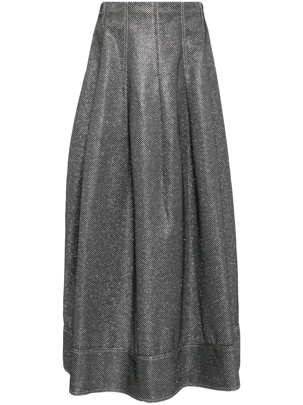 Simkhai Raja A-line maxi skirt - Black von Simkhai