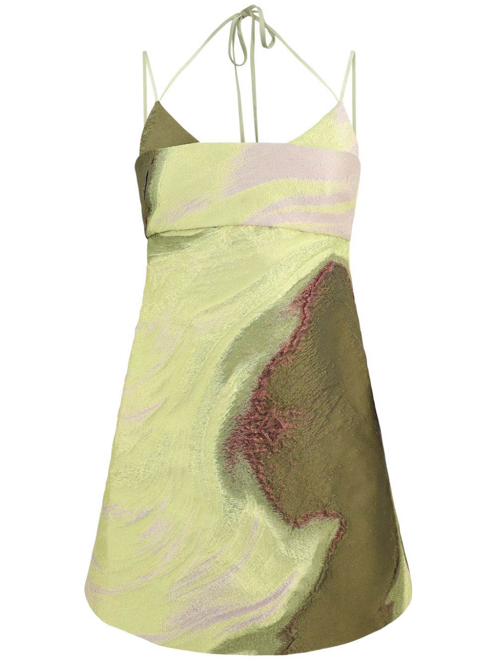 Simkhai Rozlyn abstract-print minidress - Green von Simkhai