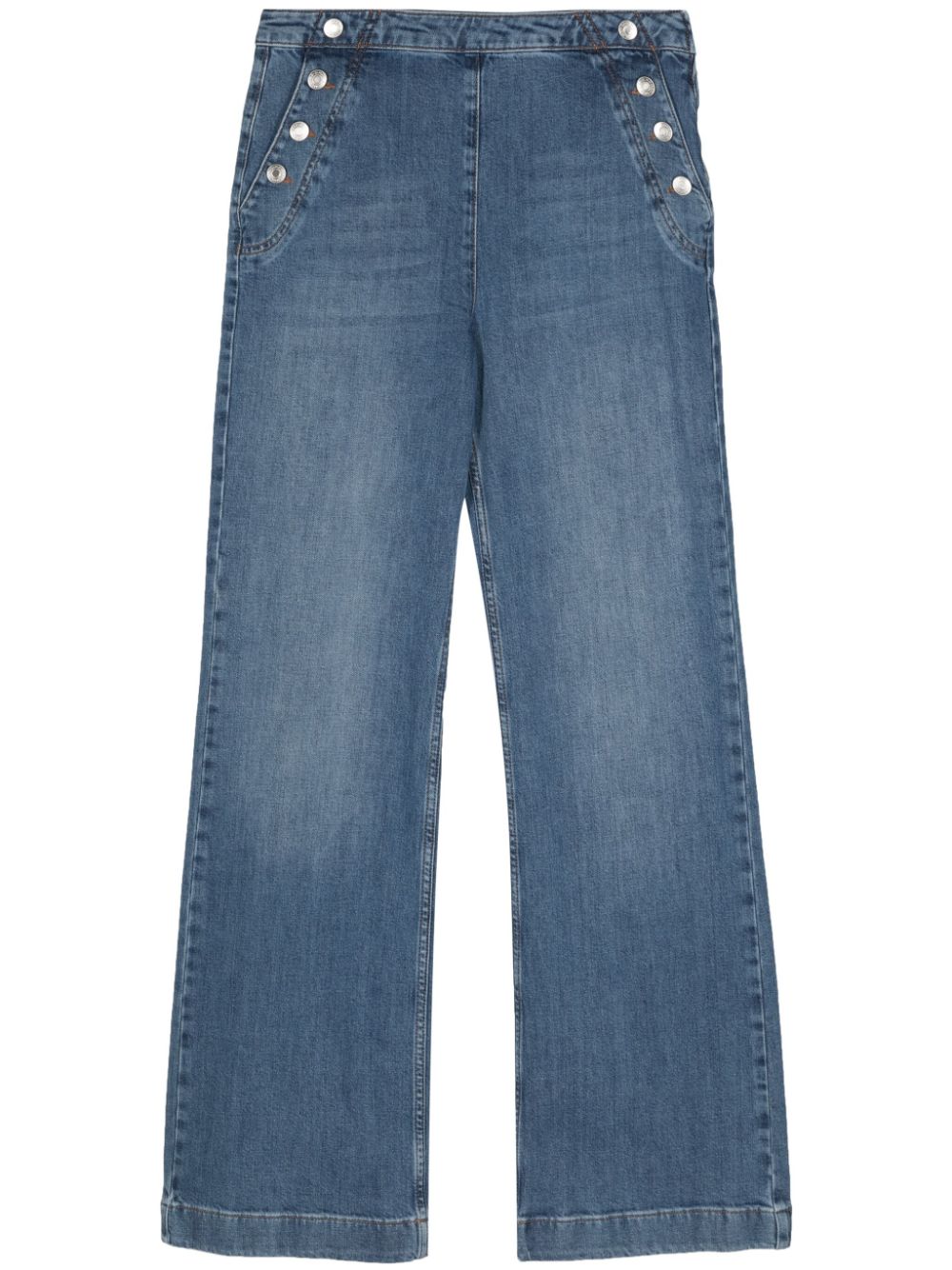 Simkhai Sailor mid-rise straight jeans - Blue von Simkhai