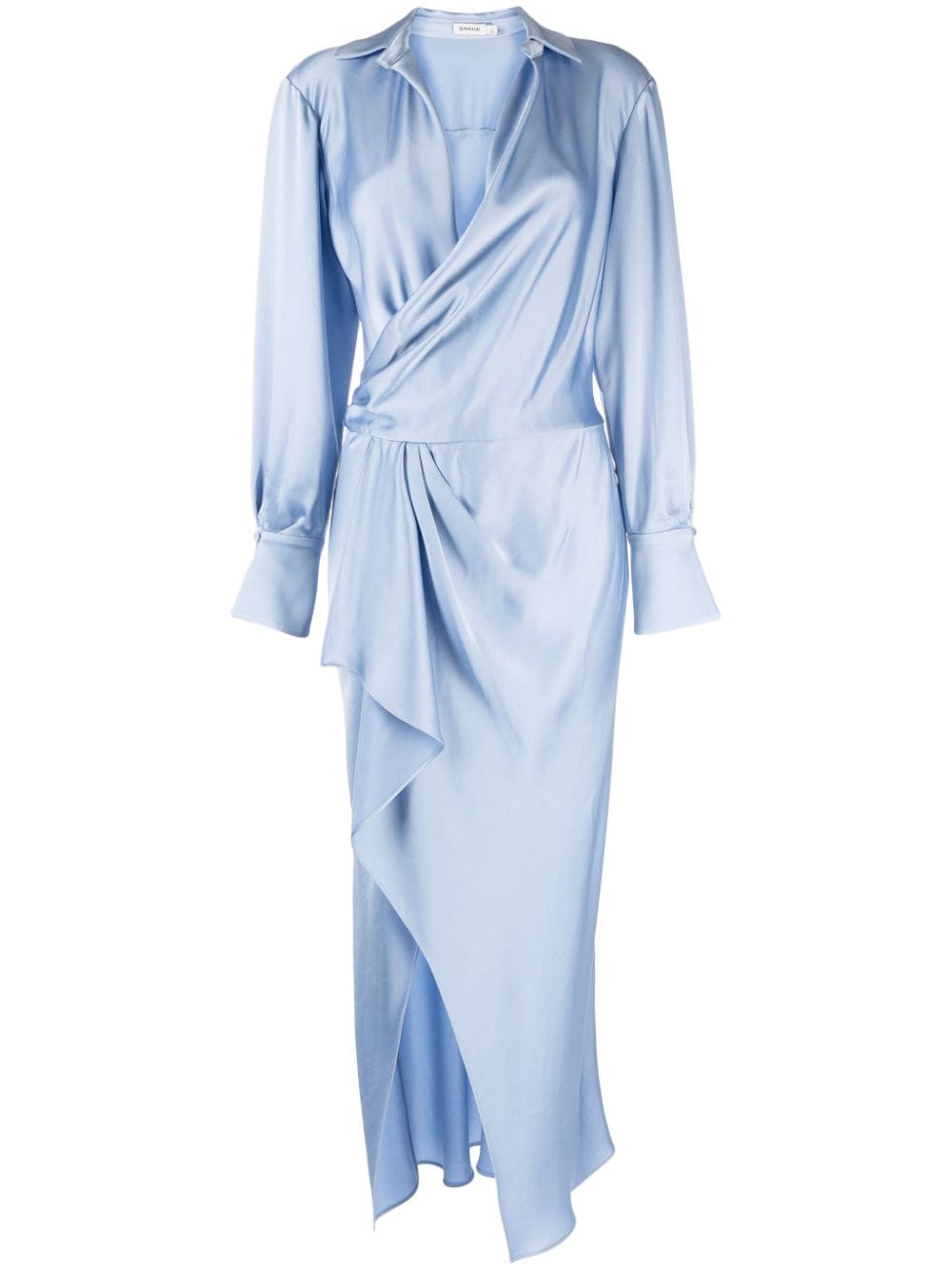 Simkhai Talita draped midi dress - Blue von Simkhai