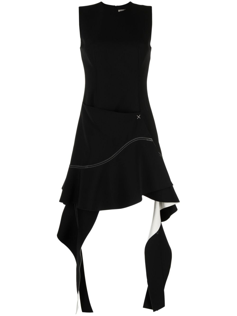 Simkhai asymmetric sleeveless dress - Black von Simkhai