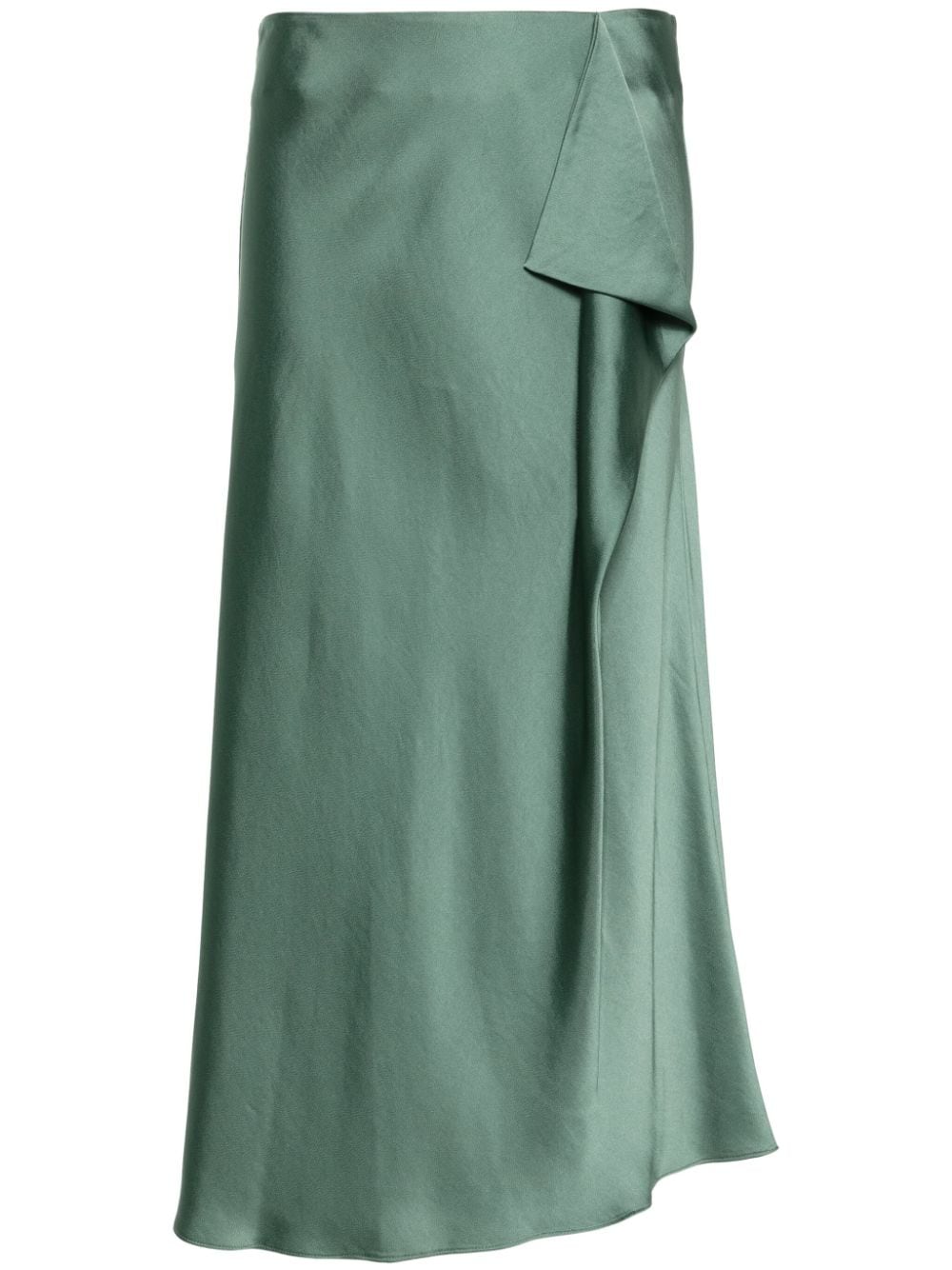 Simkhai drape-detailed satin maxi skirt - Green von Simkhai