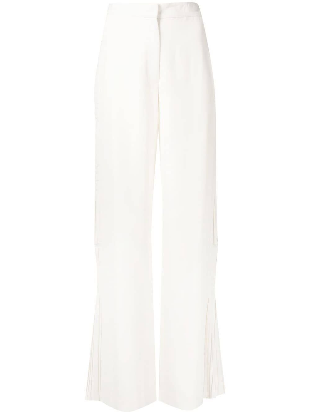 Simkhai wide-leg ruched trousers - White von Simkhai