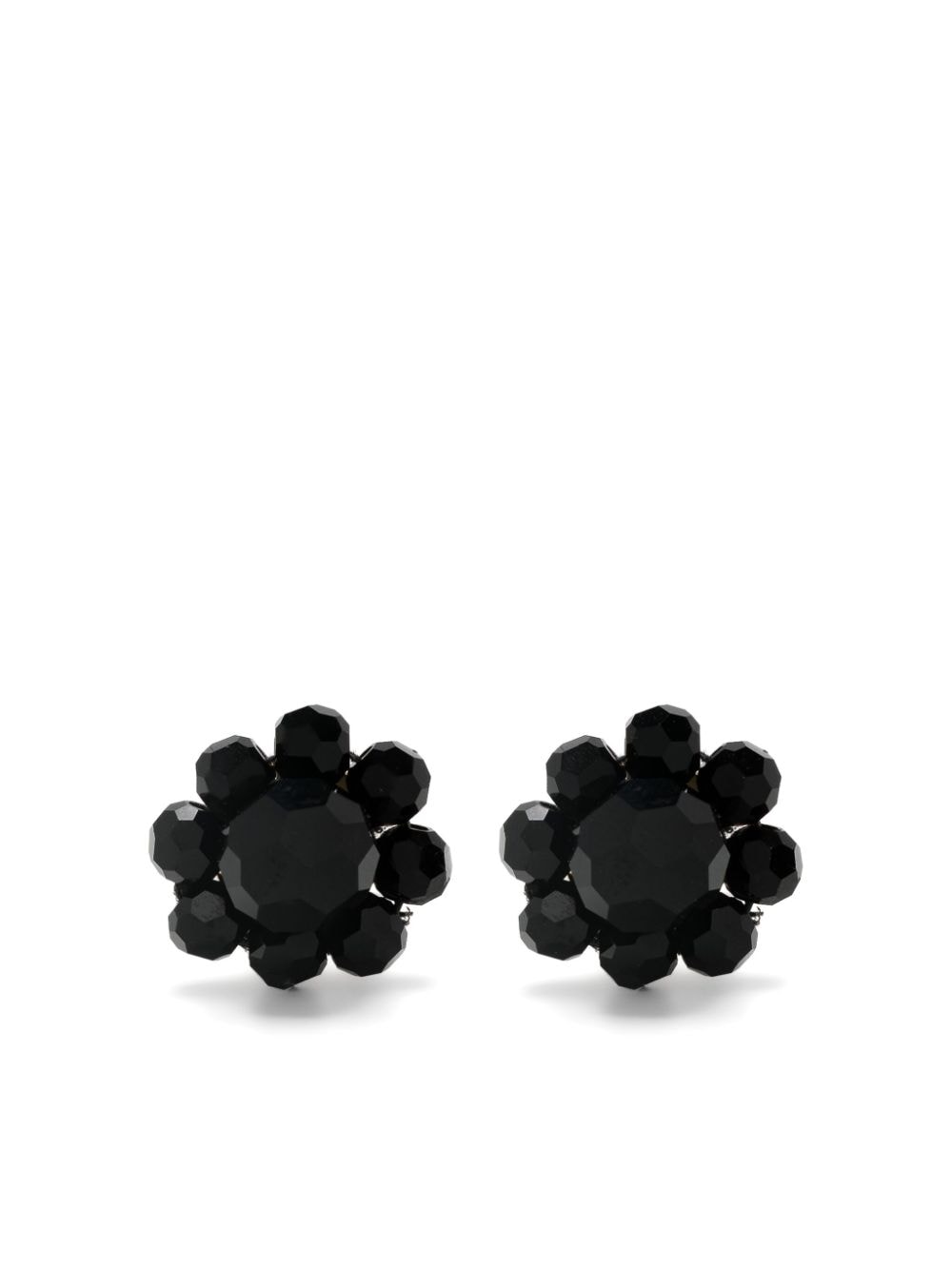 Simone Rocha Daisy beaded stud earrings - Black von Simone Rocha