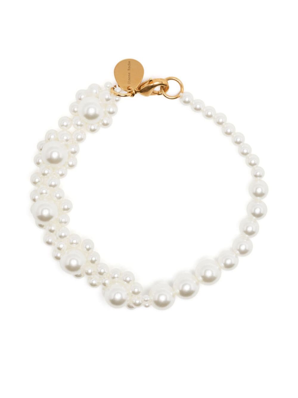 Simone Rocha Daisy faux-pearl-embellished bracelet - White von Simone Rocha
