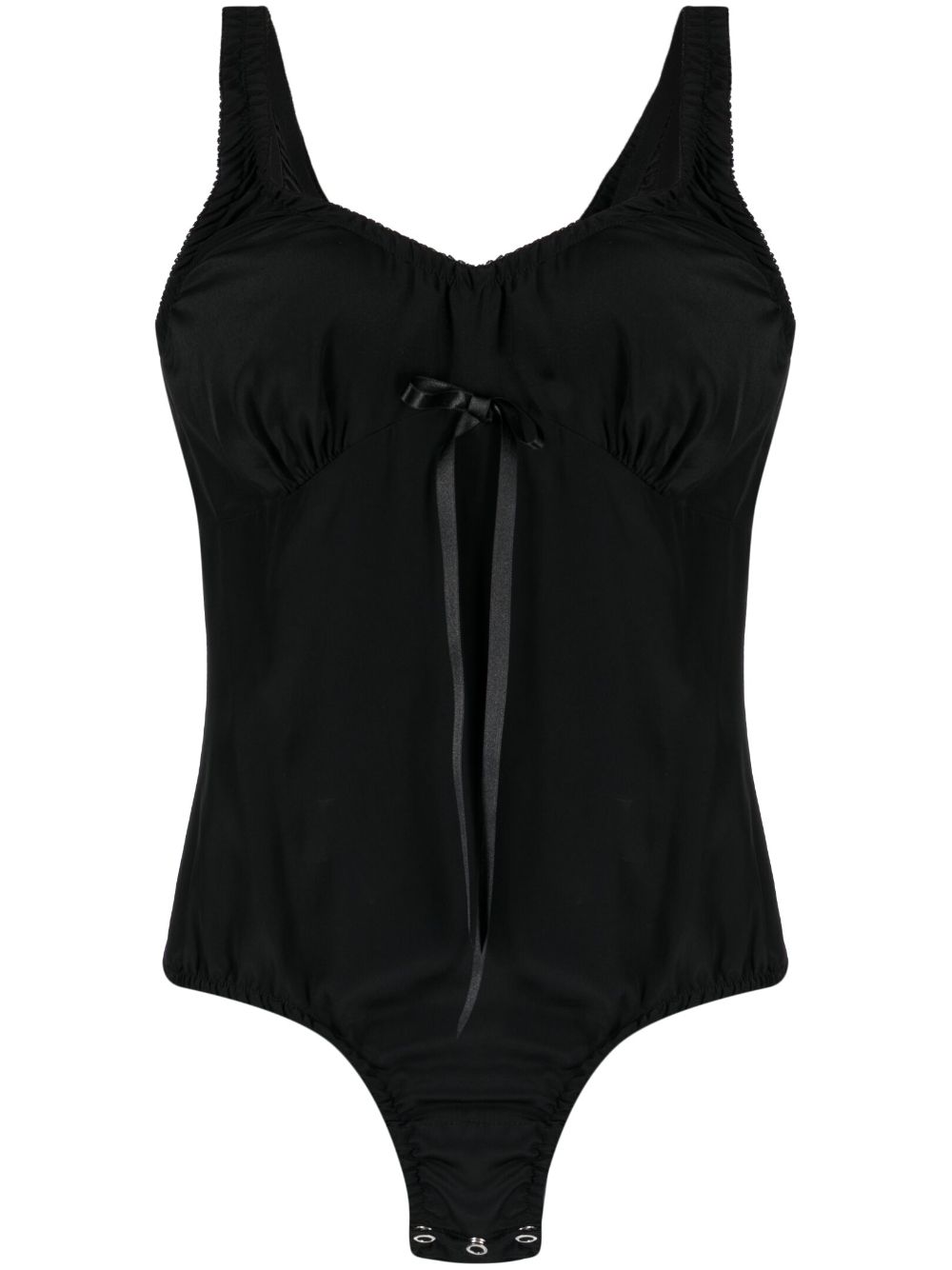 Simone Rocha bow-embellished stretch-jersey bodysuit - Black von Simone Rocha