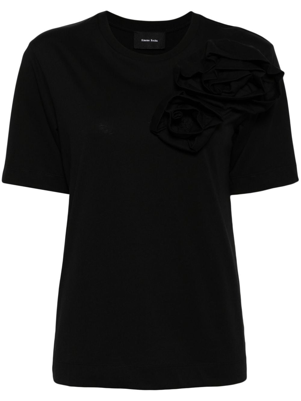 Simone Rocha crew-neck cotton T-shirt - Black von Simone Rocha
