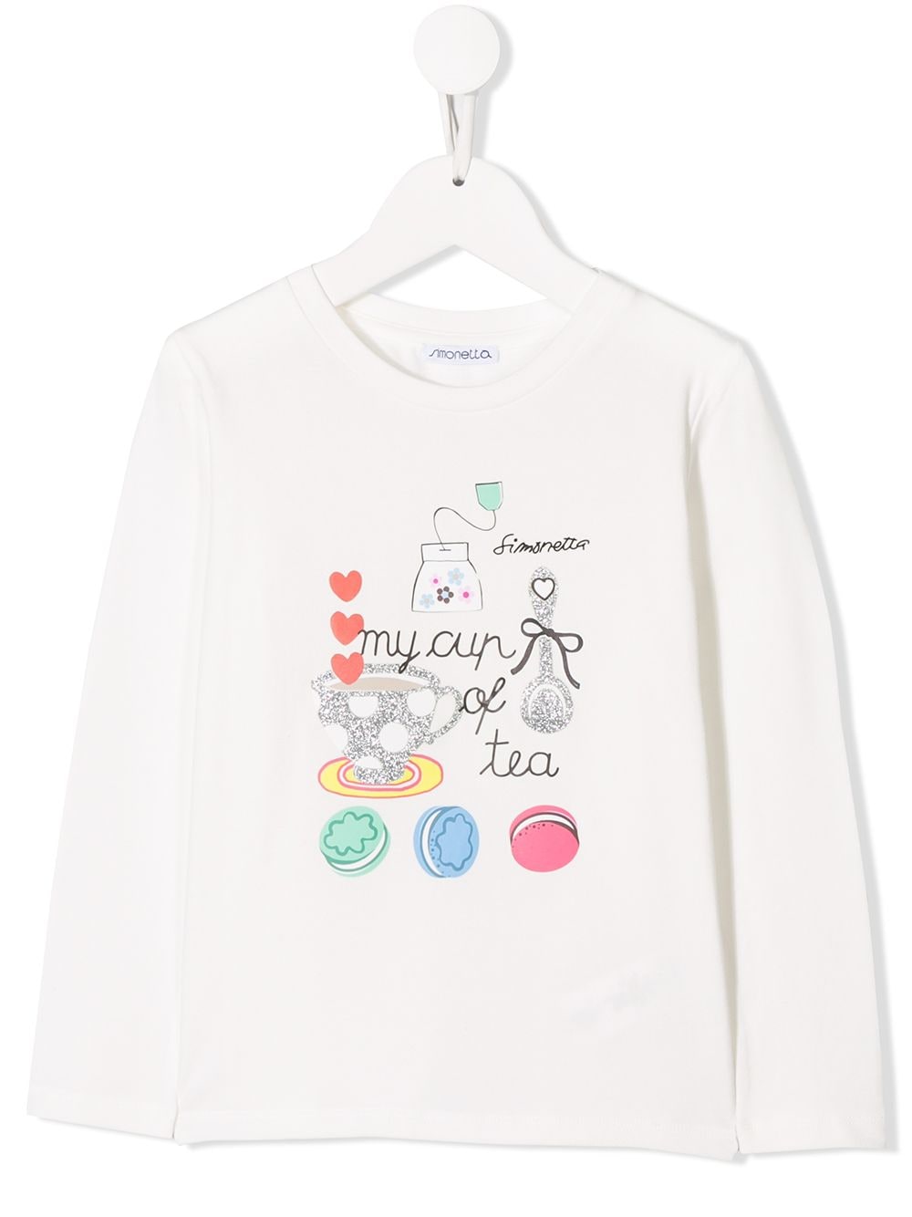 Simonetta My Cup Of Tea T-shirt - White von Simonetta