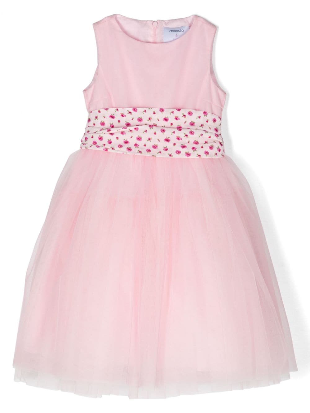 Simonetta belted tulle dress - Pink von Simonetta