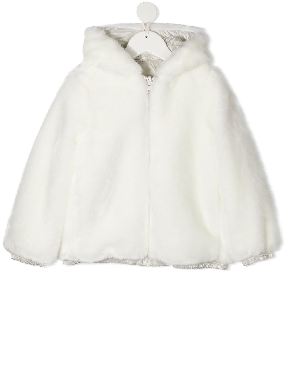 Simonetta faux fur hooded jacket - White von Simonetta