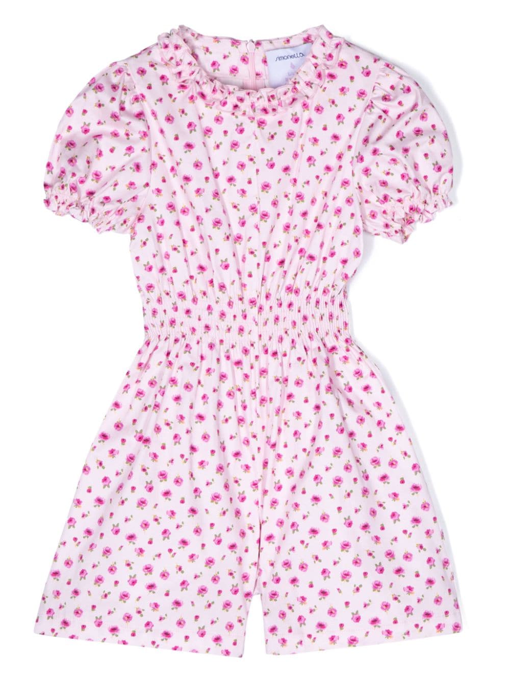 Simonetta floral poplin playsuit - Pink von Simonetta