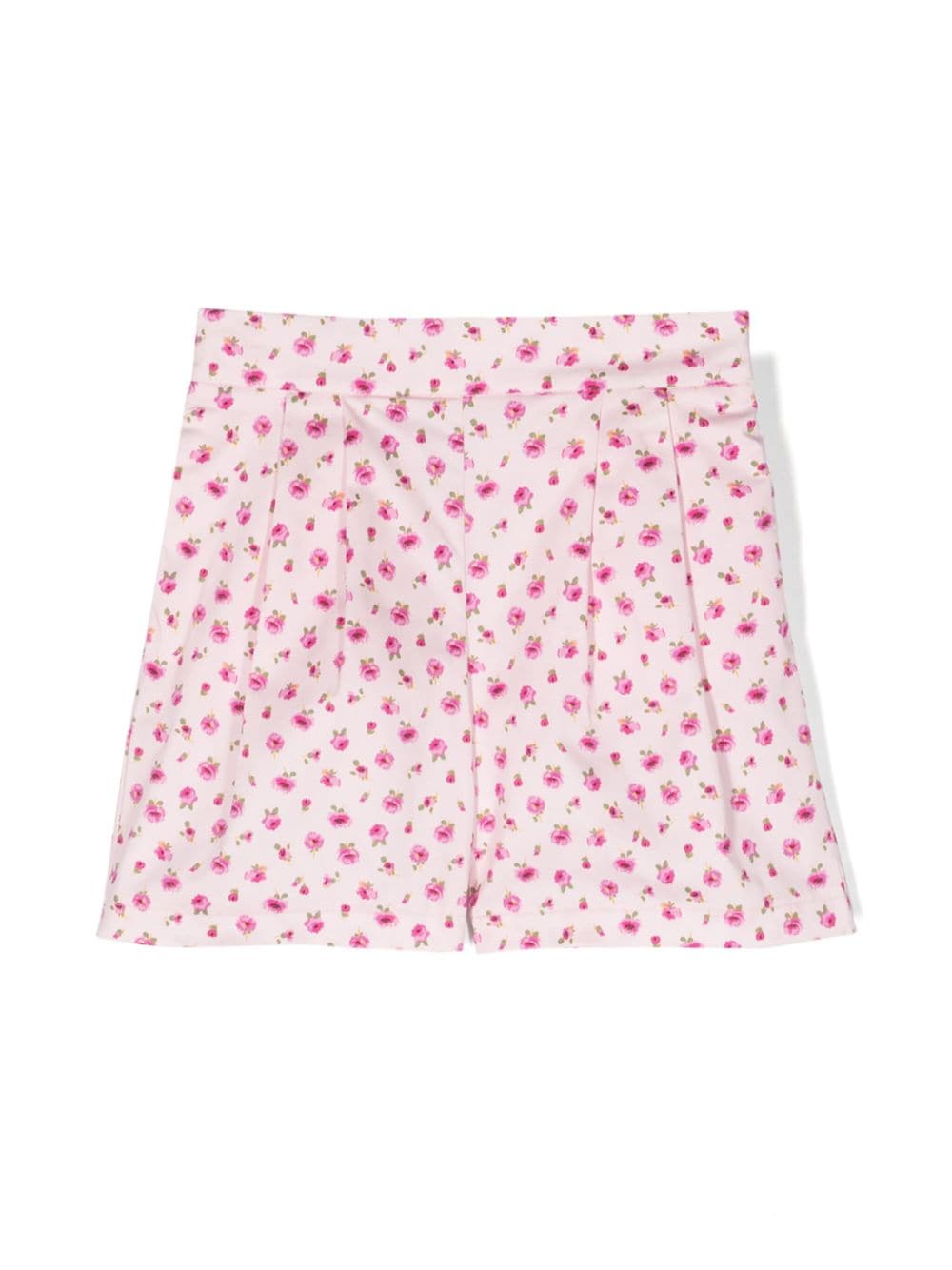 Simonetta floral-print pleated shorts - Pink von Simonetta
