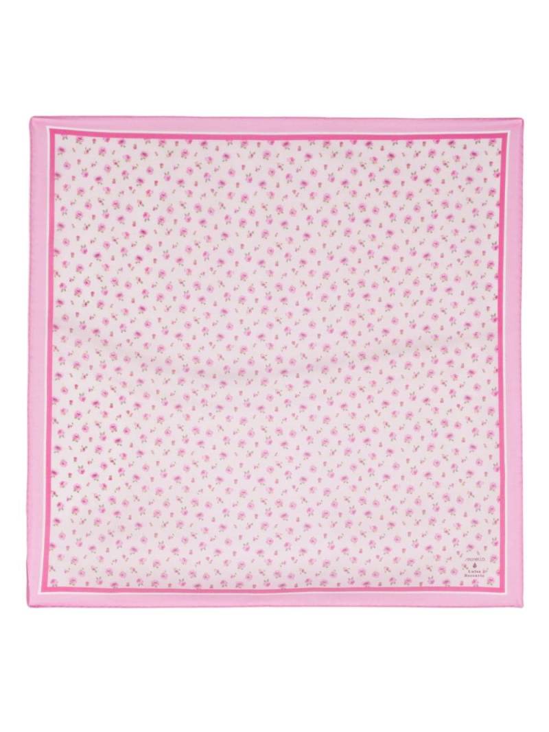 Simonetta floral-print silk scarf - Pink von Simonetta