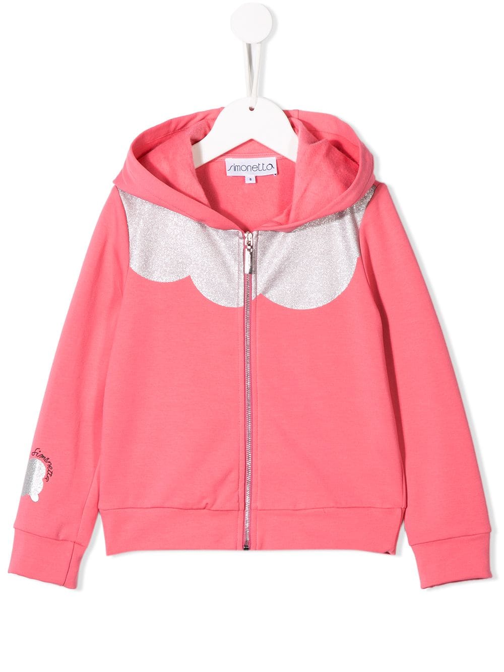 Simonetta glitter panel hoodie - Pink von Simonetta