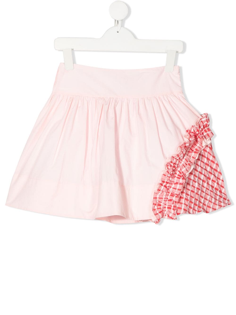 Simonetta patchwork flared mini skirt - Pink von Simonetta