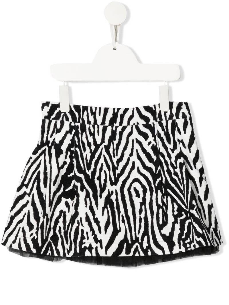 Simonetta patterned mini skirt - Black von Simonetta