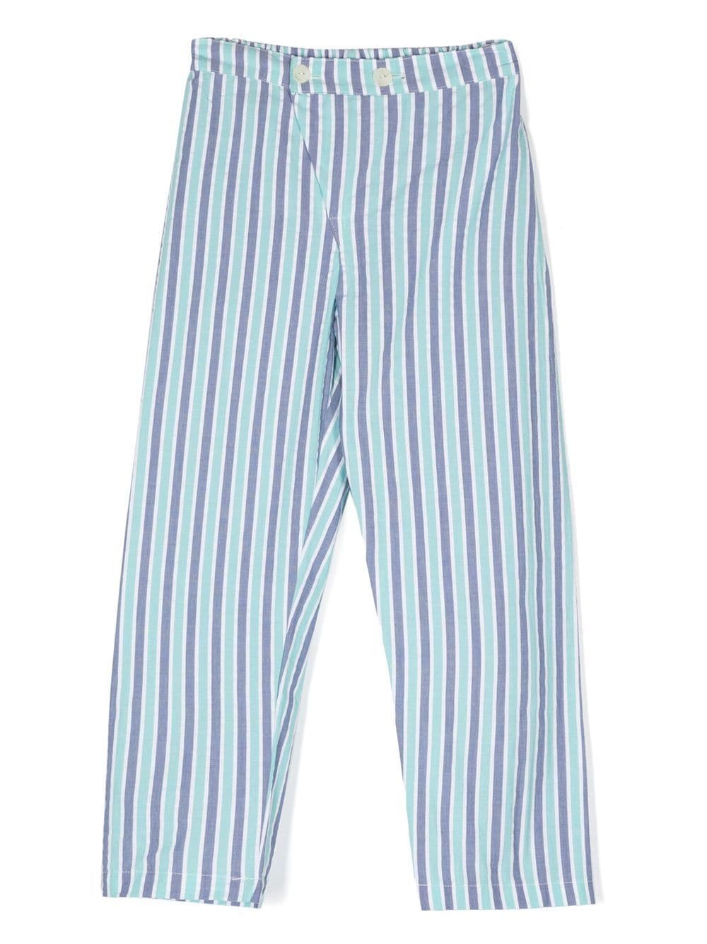Siola vertical stripe pyjama pants - Blue von Siola