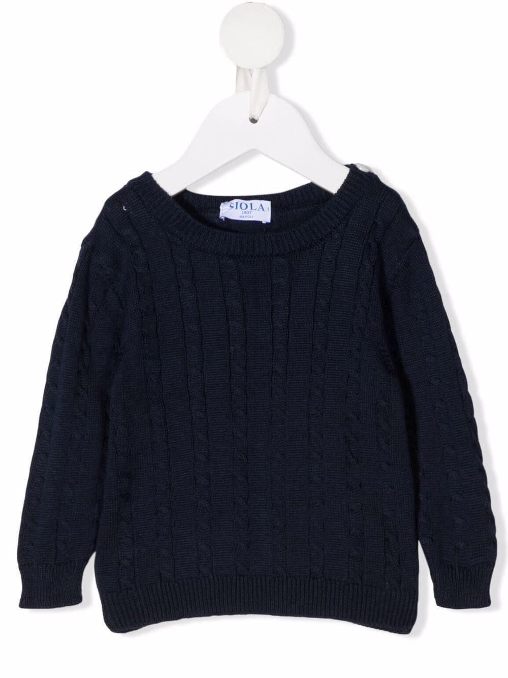 Siola cable-knit cotton jumper - Blue von Siola