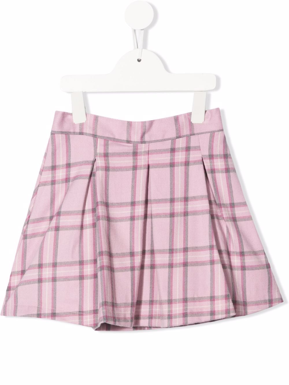 Siola check-pattern flared skirt - Pink von Siola