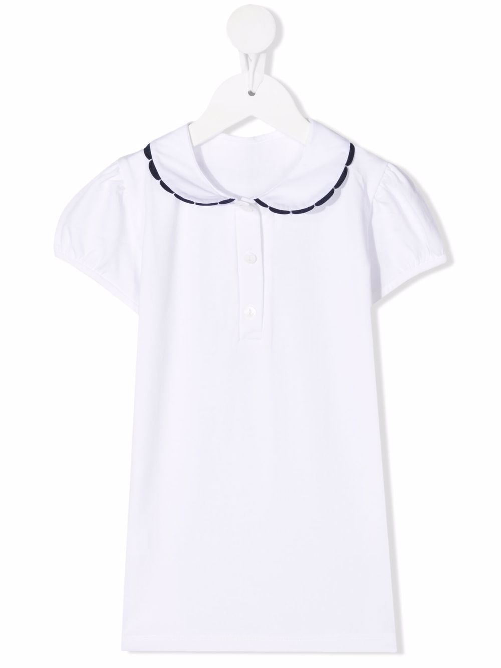 Siola contrast-trim cotton polo shirt - White von Siola