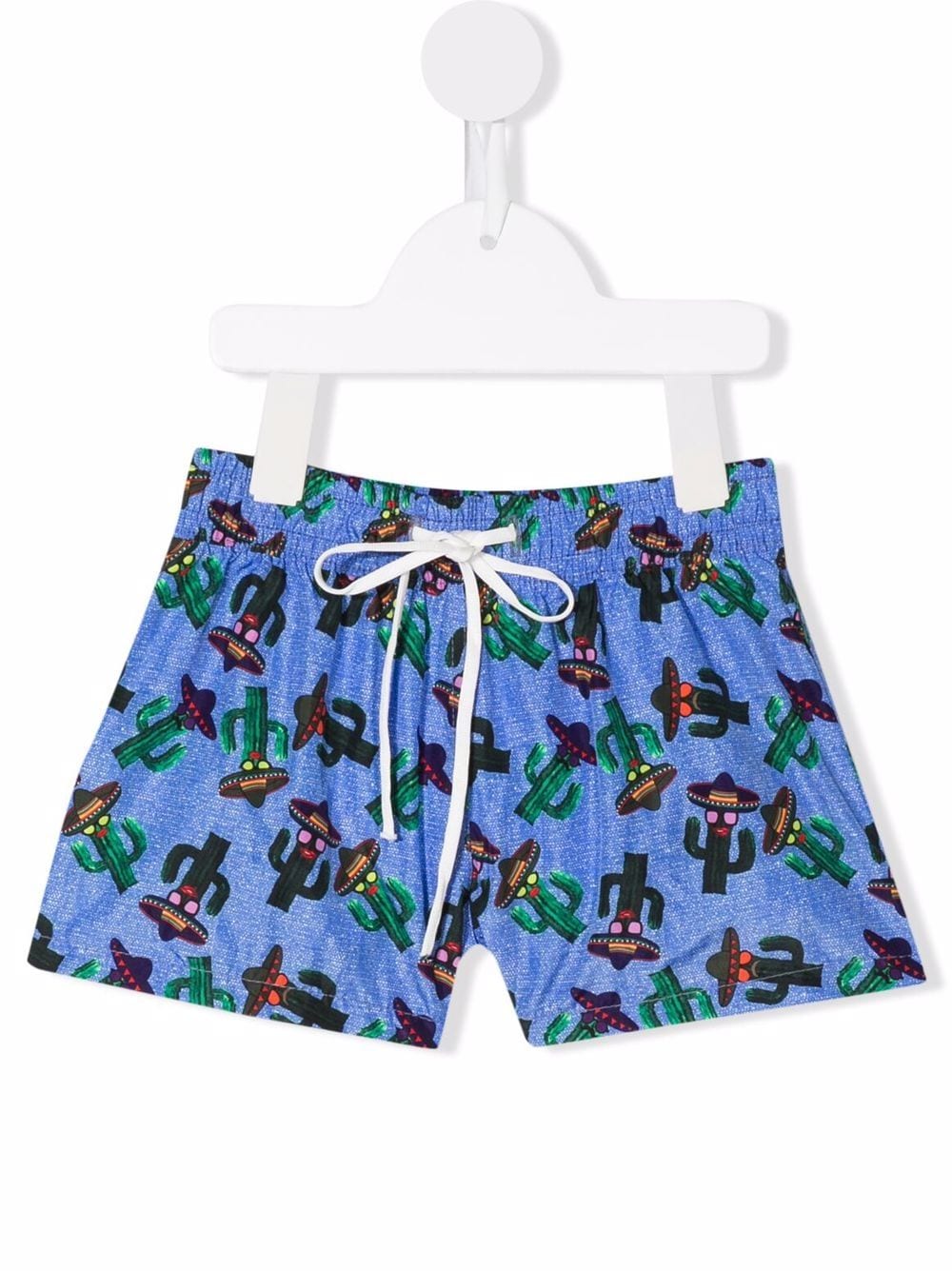 Siola festive-print swim shorts - Blue von Siola