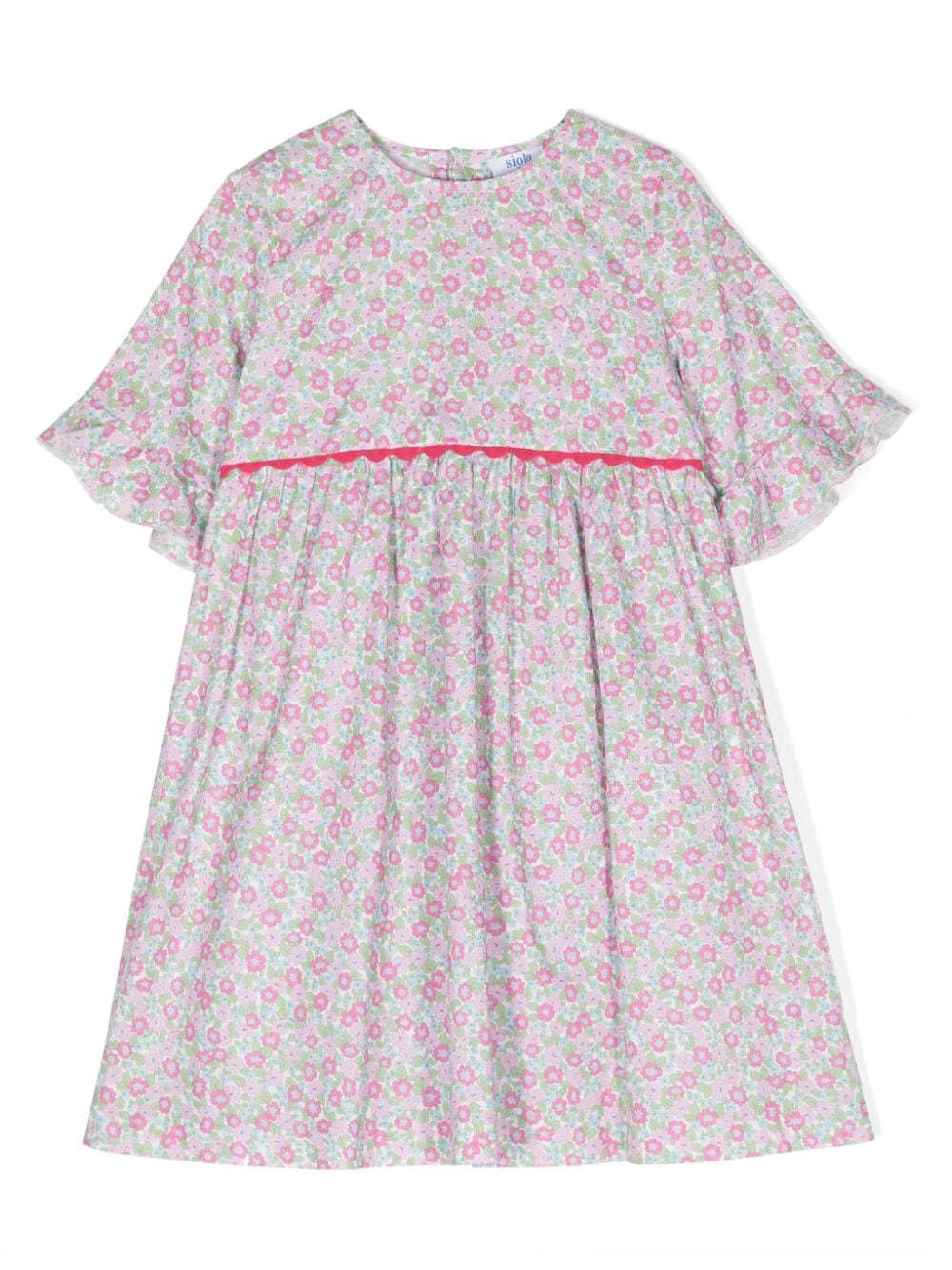 Siola floral-print cotton dress - Pink von Siola