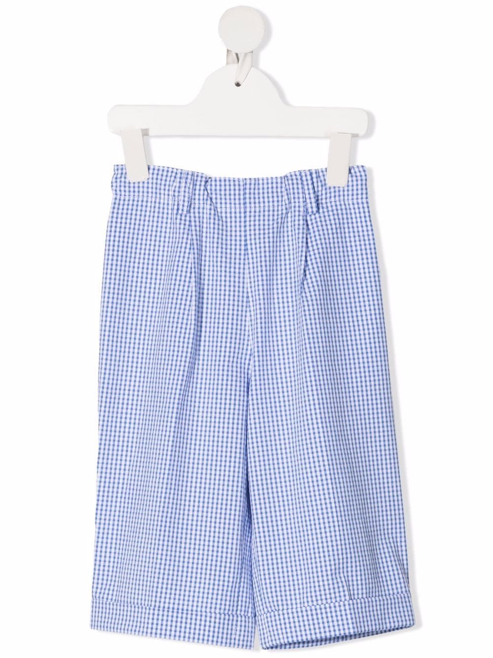 Siola gingham check tailored shorts - Blue von Siola