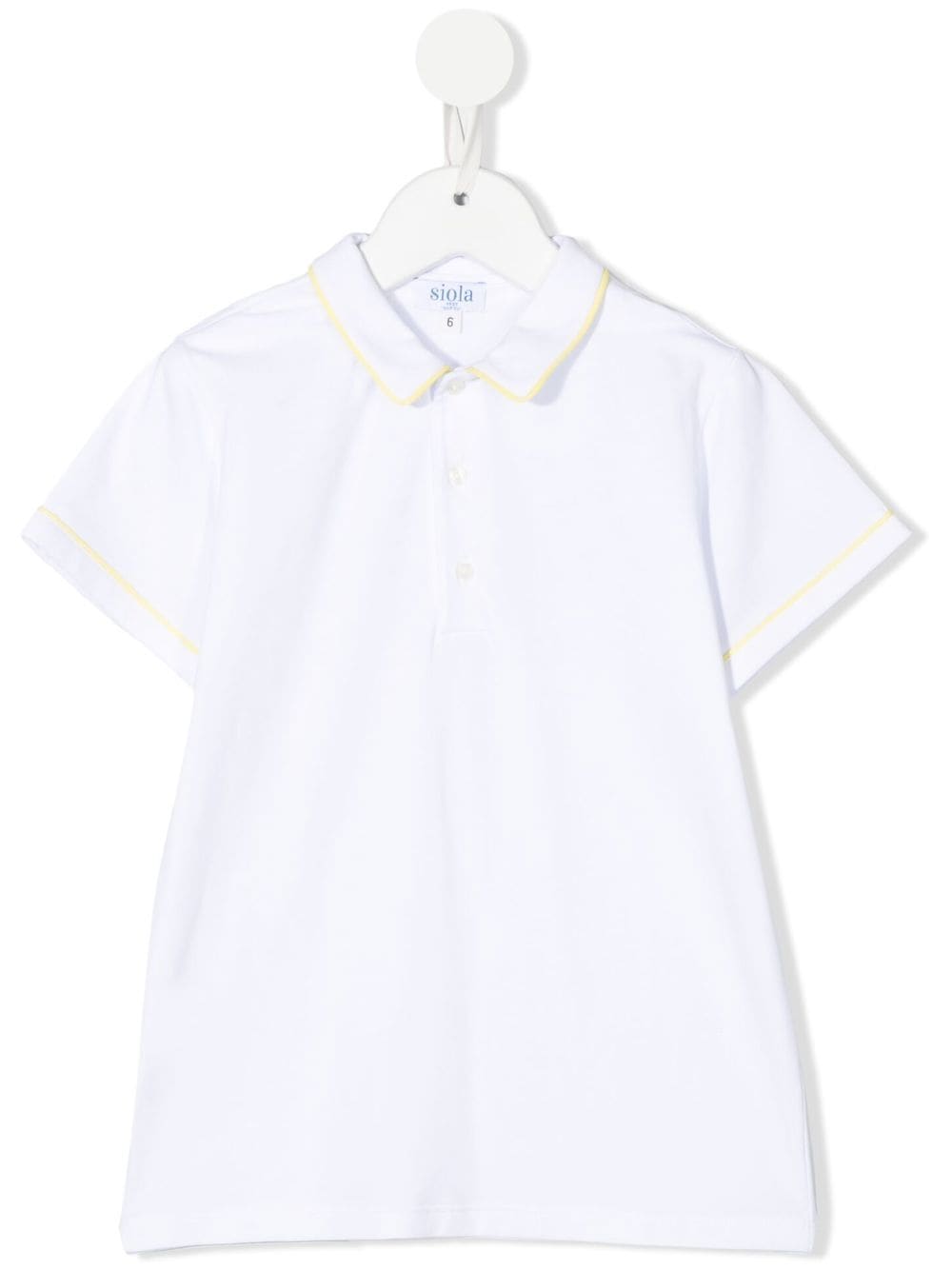 Siola short-sleeved polo shirt - White von Siola