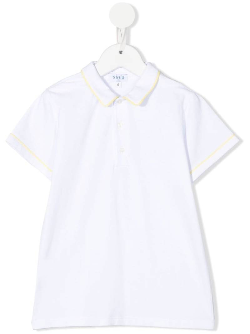 Siola short-sleeved polo shirt - White von Siola